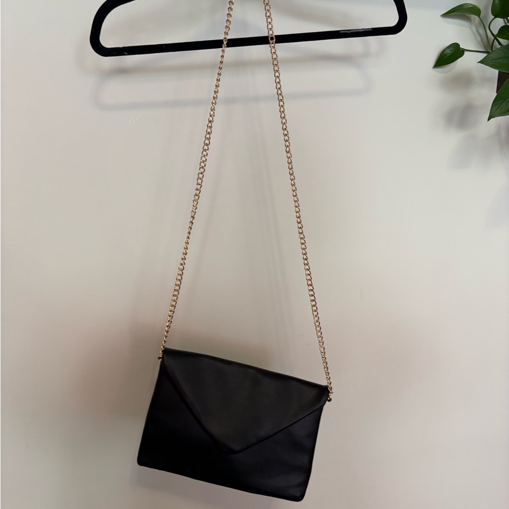 Elegant Black Chain Shoulder Bag